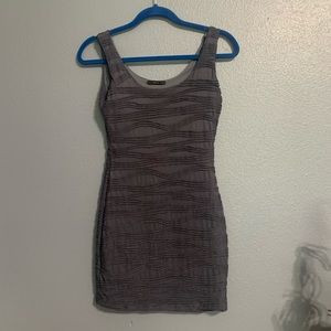 gray bodycon dress